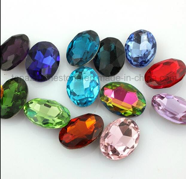 Navette Glass Beads Point Back Crystal Beads in Colors (PB-Navette)